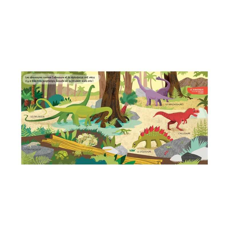Livre Mes docs sonores les Dinosaures - Gründ