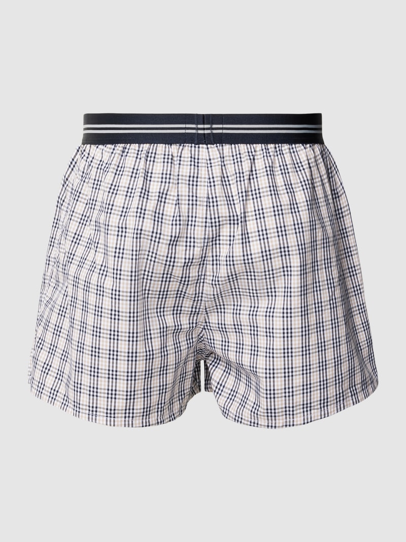 Boxershorts mit Label-Stitching im 3er-Pack in hellblau