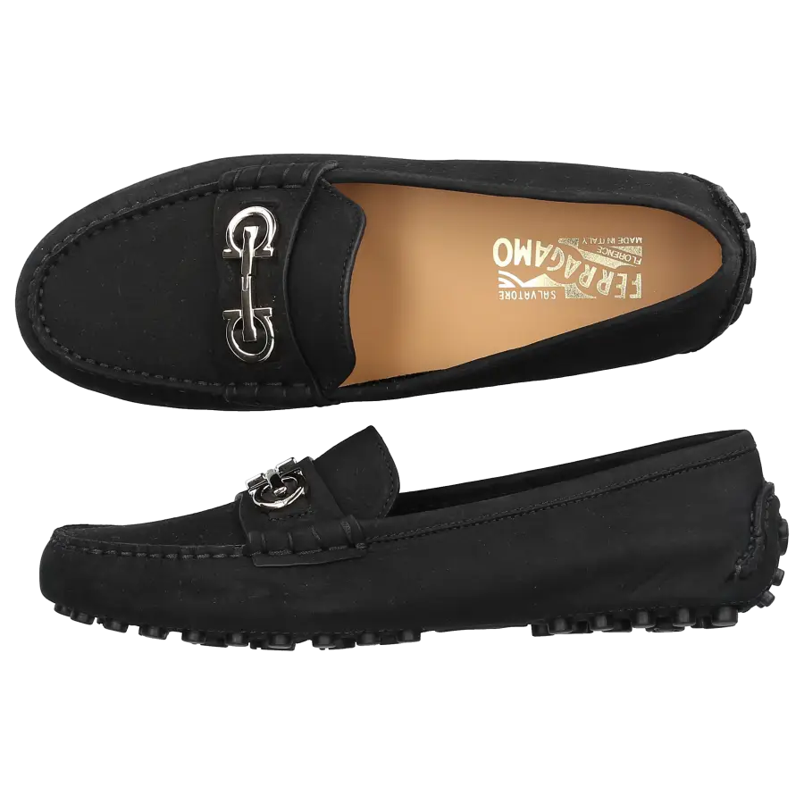 Salvatore Ferragamo - Loafer 01E393 Veloursleder - schwarz