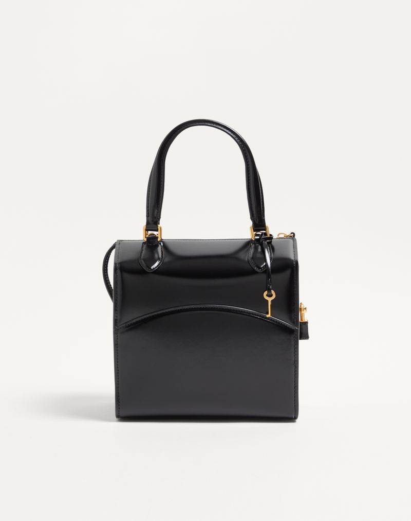 Bolsa Valentino Garavani Vain-Case em couro de bezerro brilhante