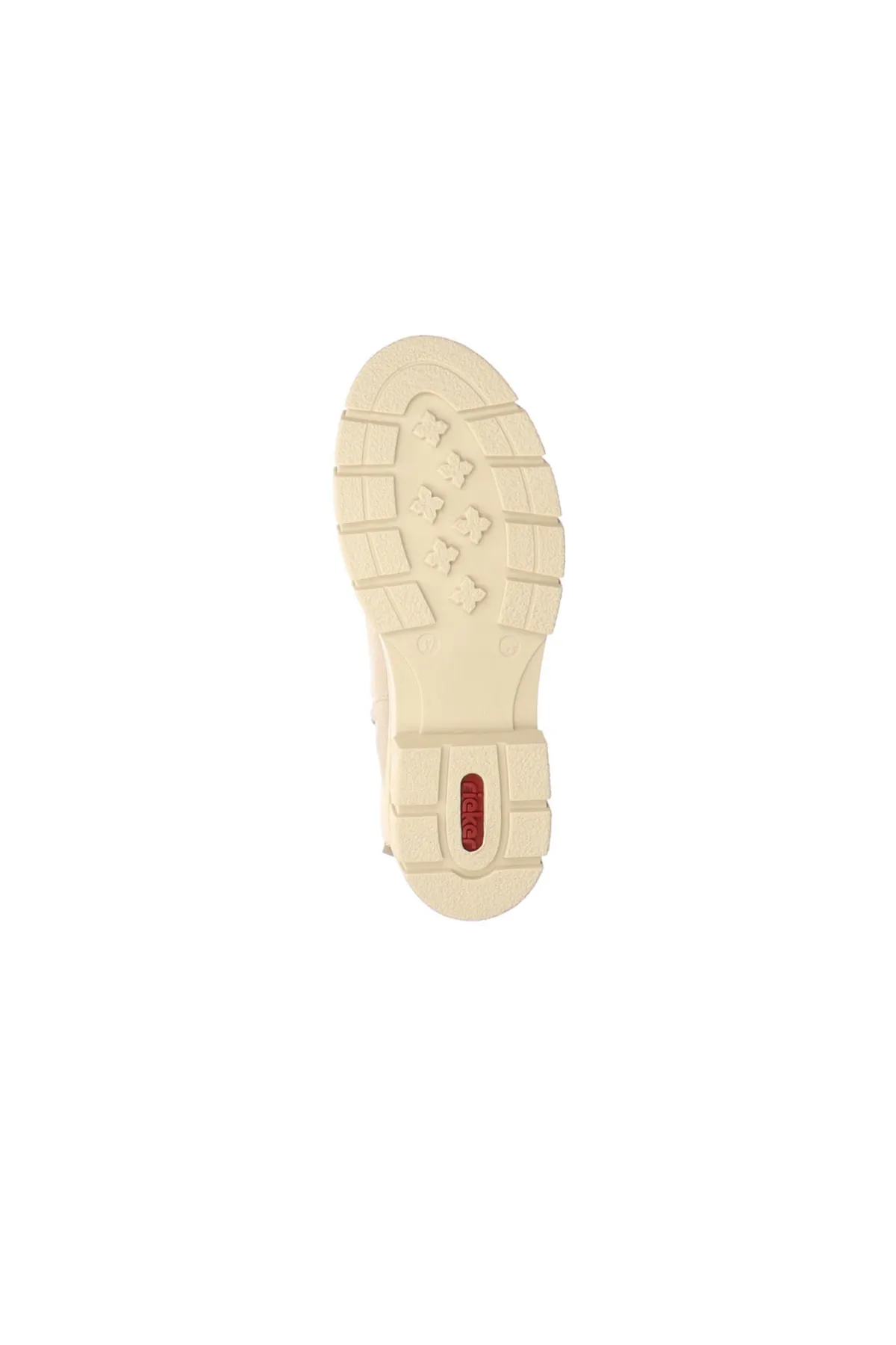 Rieker  Stiefelette - Beige - Flacher Absatz