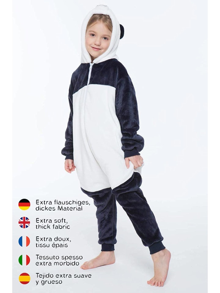Corimori Onesie Kostüm in Weiß/grau günstig kaufen