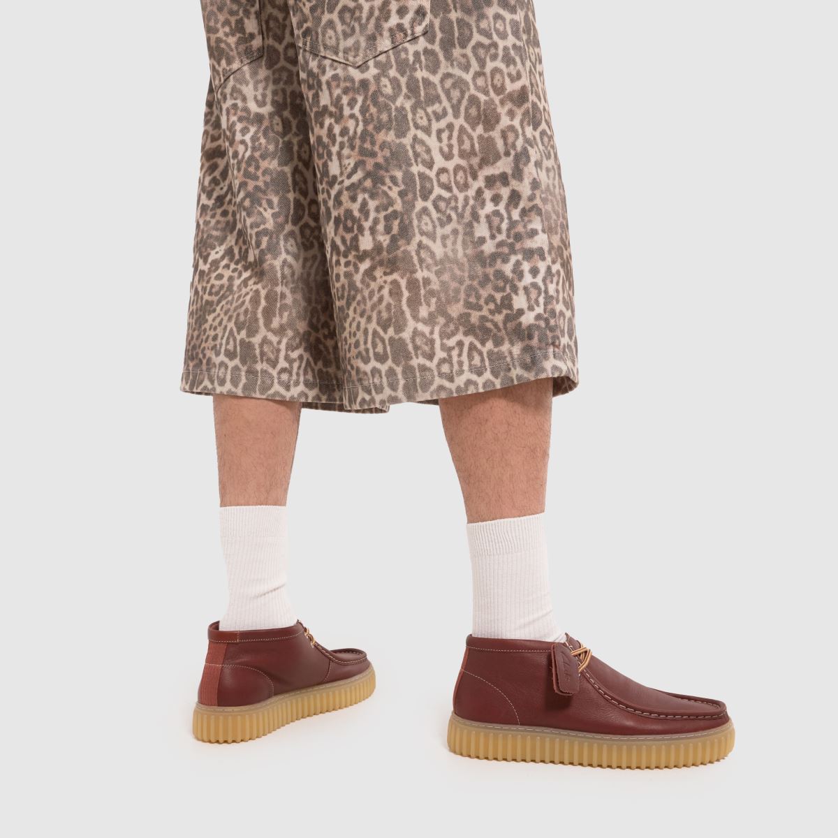 Clarks Torhill Hi bőrcipő barna színben