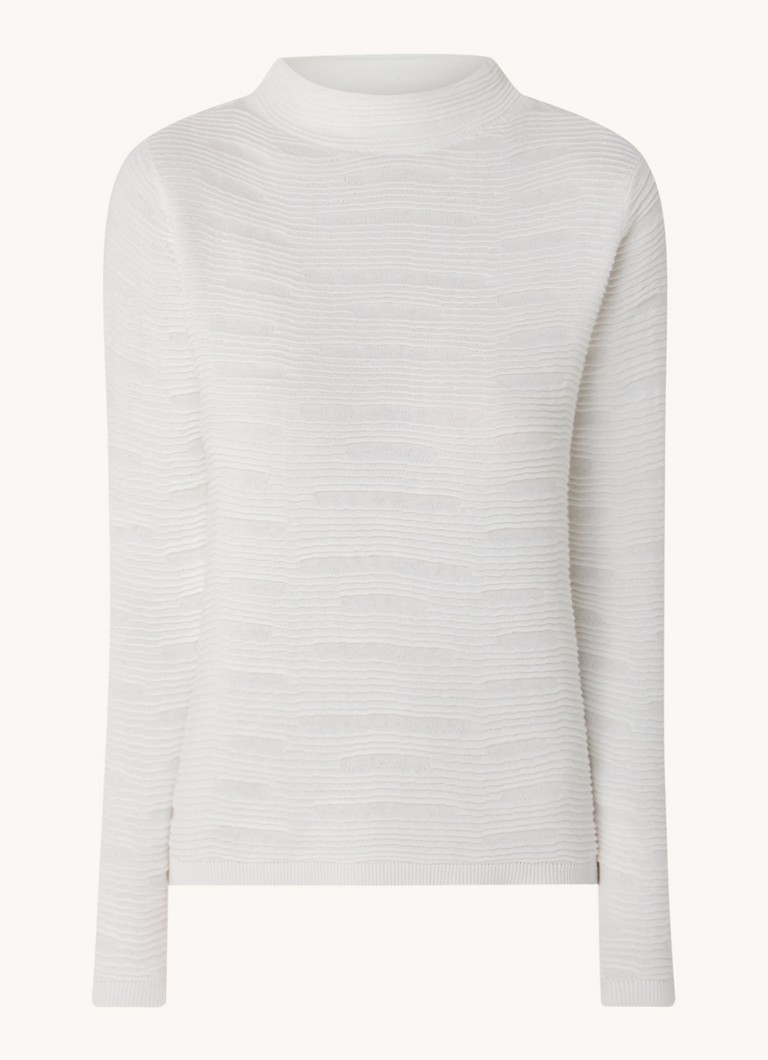Sweter z cienkiej dzianiny o fakturze Taifun