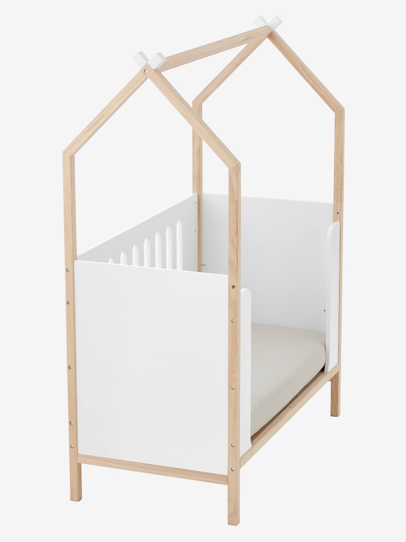 Vertbaudet Baby Kombi-Hausbett KOKOSNUSS - sand
