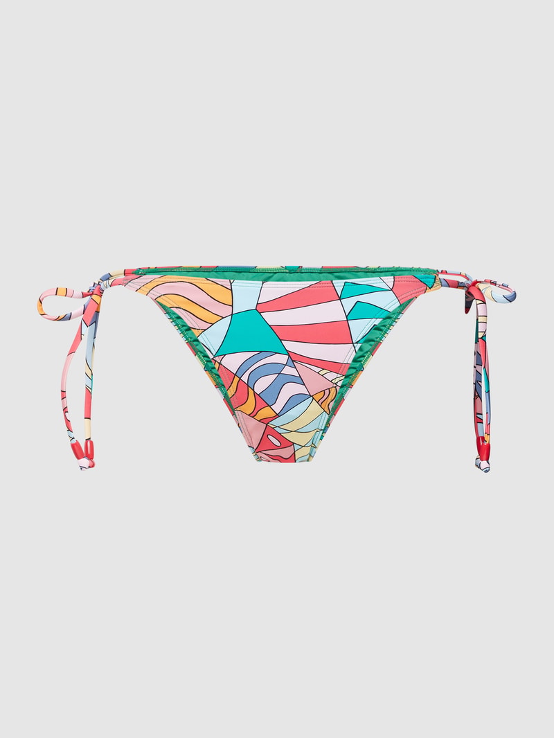 Bikini-Slip mit Allover-Muster Modell 'FLINDER' in grün