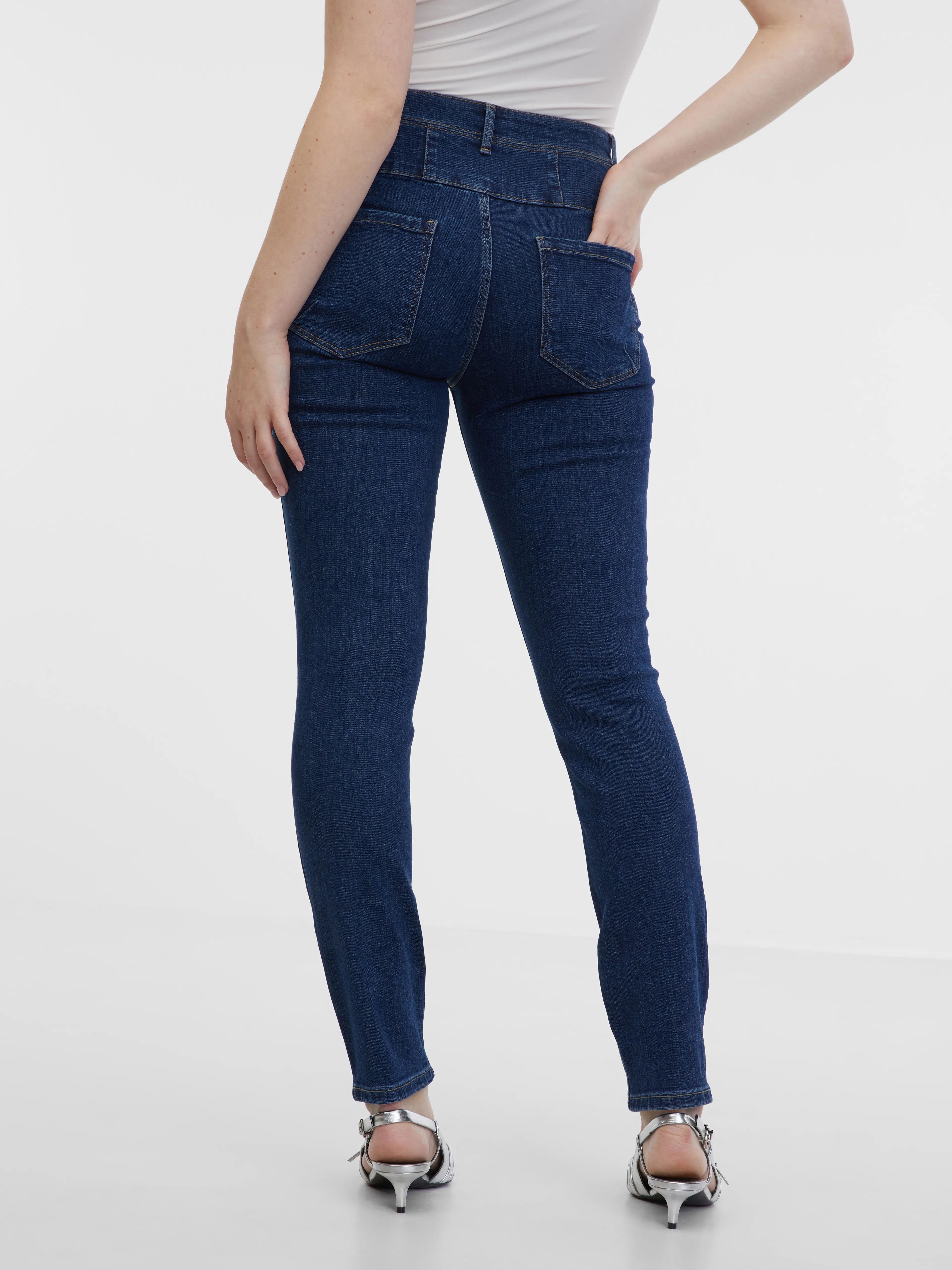 Dunkelblaue Skinny Fit Jeans Damen ORSAY