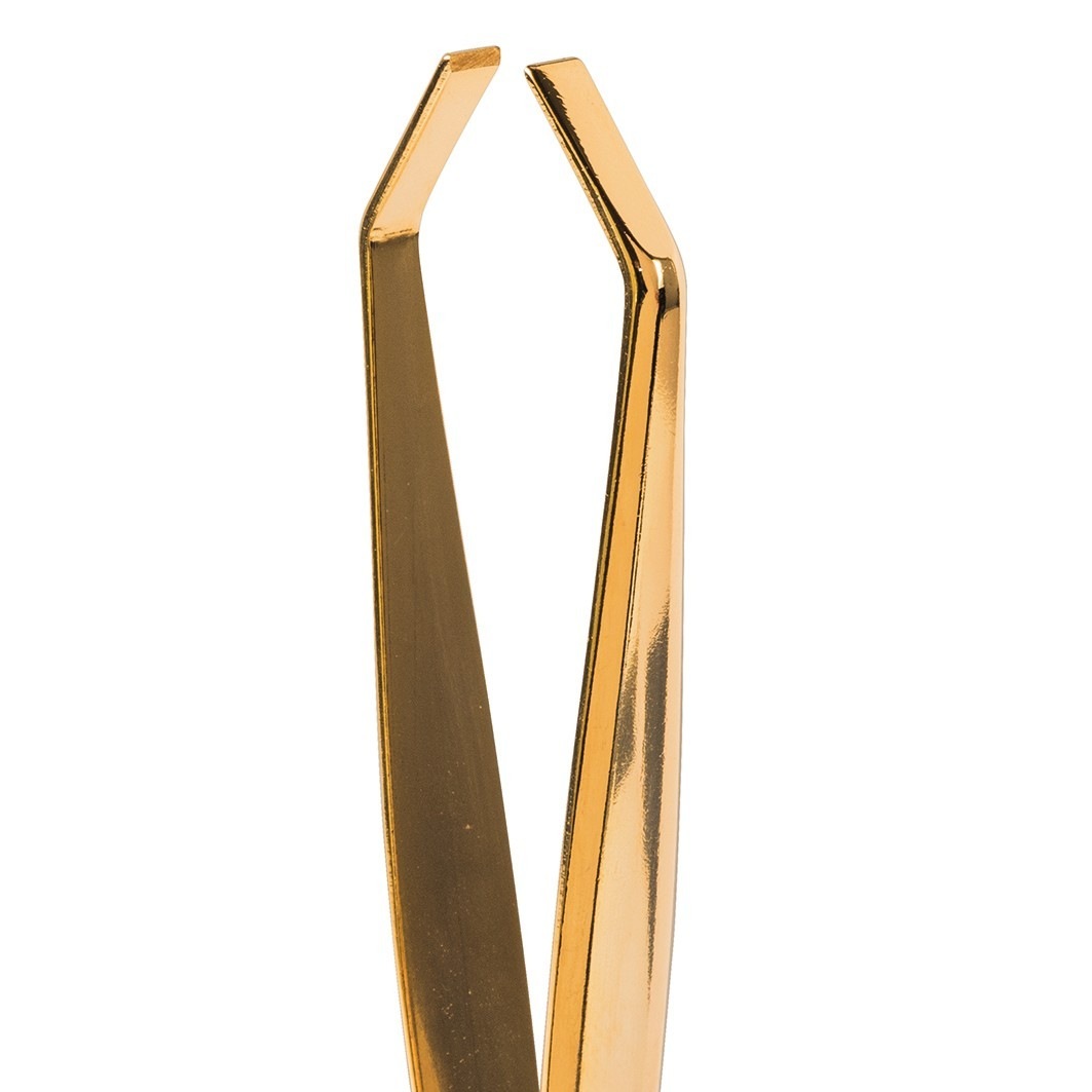 Pinzette Professional. gebogen. 9 cm