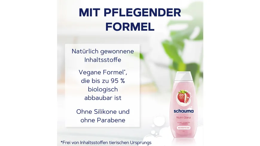 SCHAUMA Shampoo Nutri Glanz 400ml 400 ml