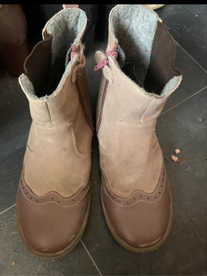 lamino Leder-Chelsea-Boots in Mauve günstig kaufen 33