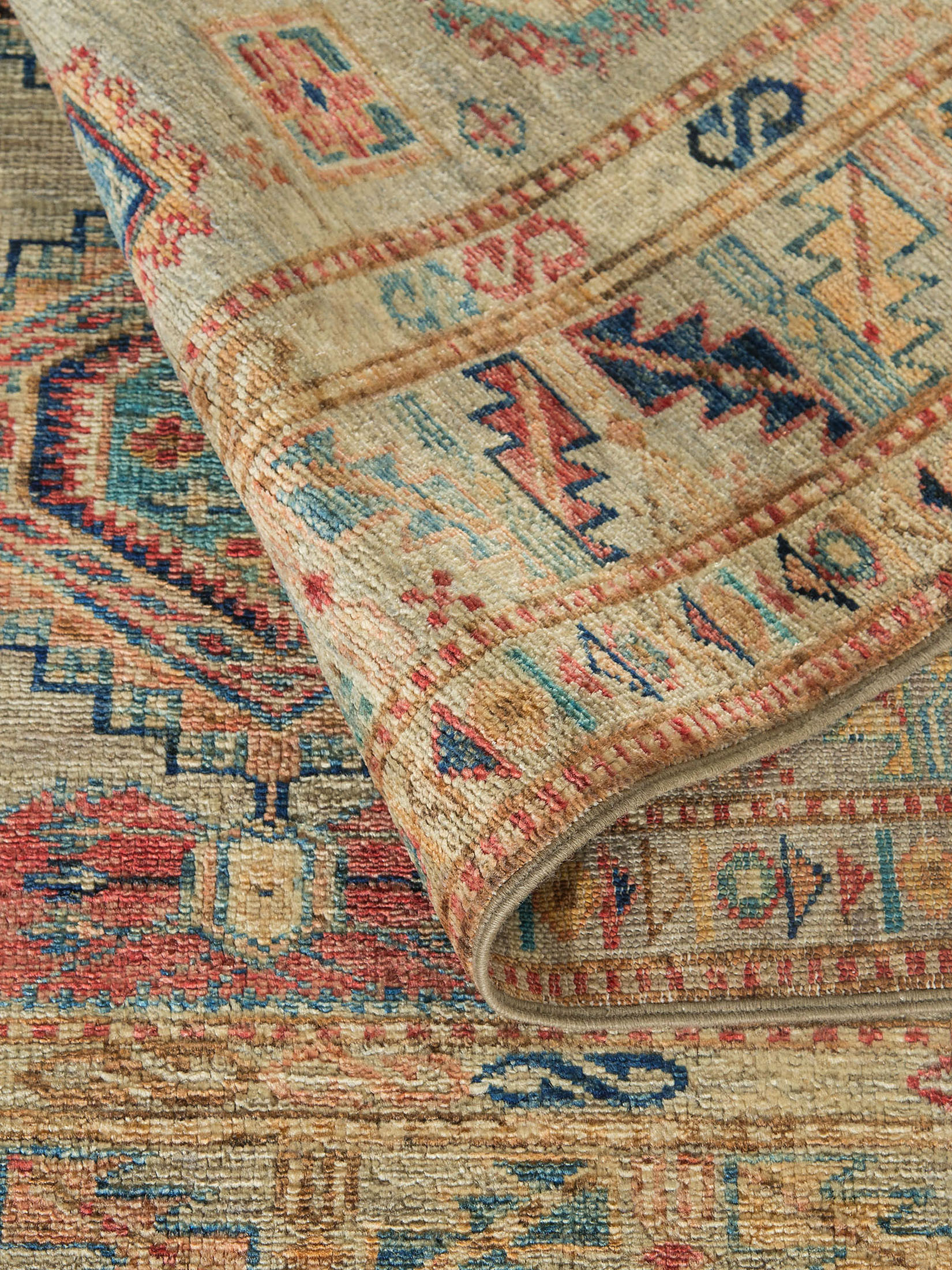 Kazak Ghazni ca. 151 x 195 cm, Unikat / Einzelstück