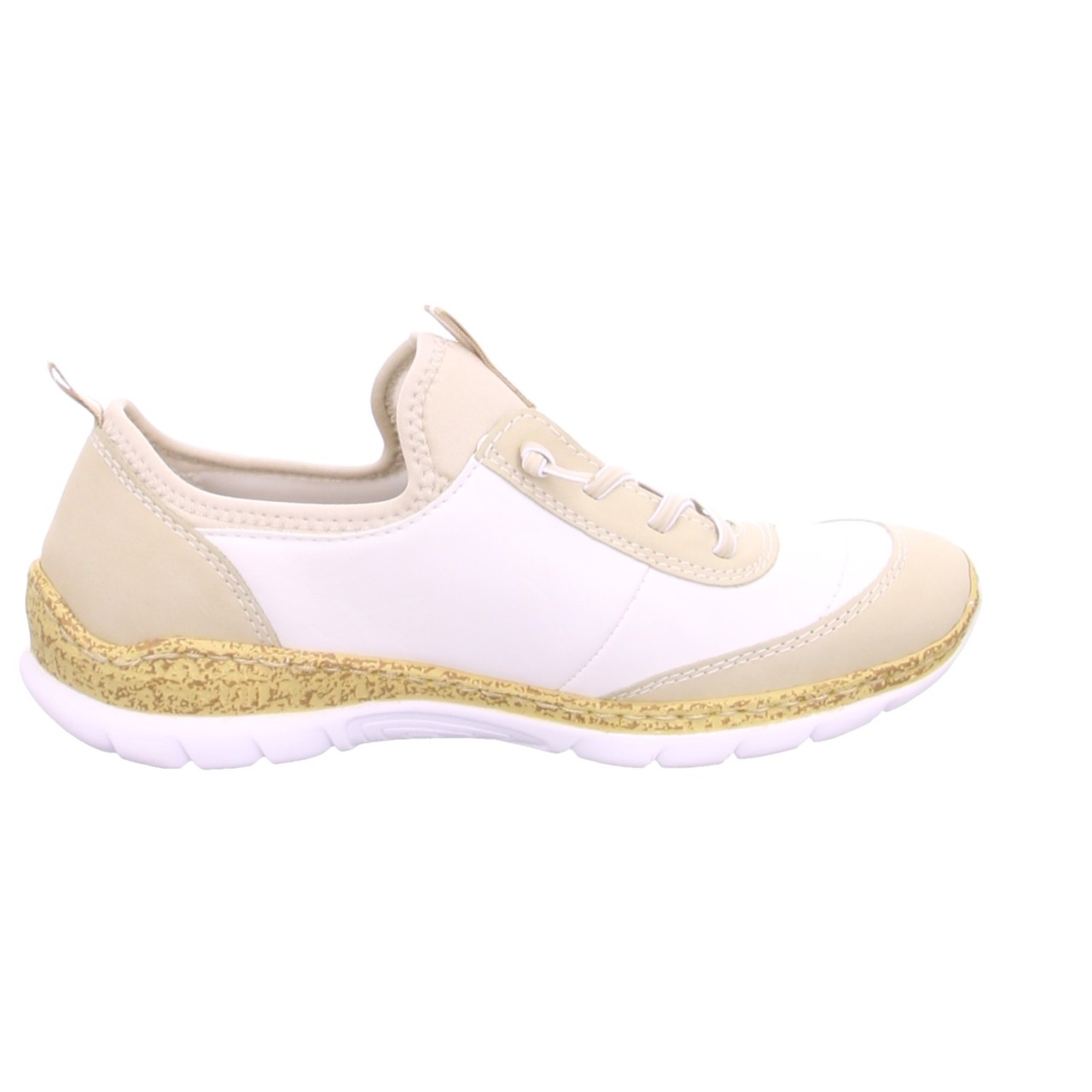 RIEKER Freizeit Schnürer beige