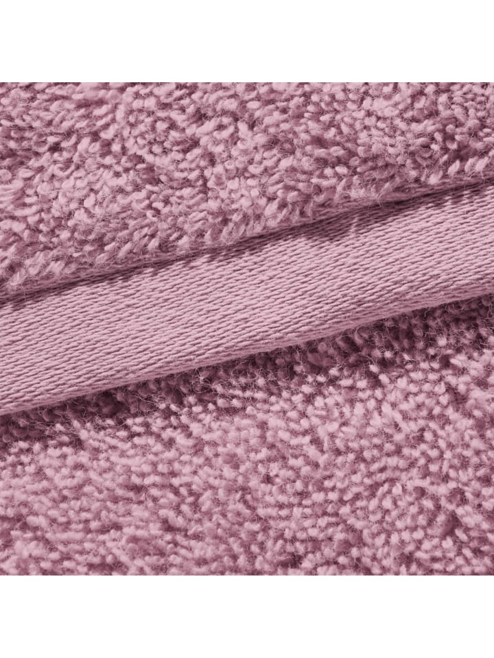 Erwin Müller Frottier, Jacquard Handtuch 4er-Pack Bühl in altrosa/beere günstig kaufen 50 x 100 cm