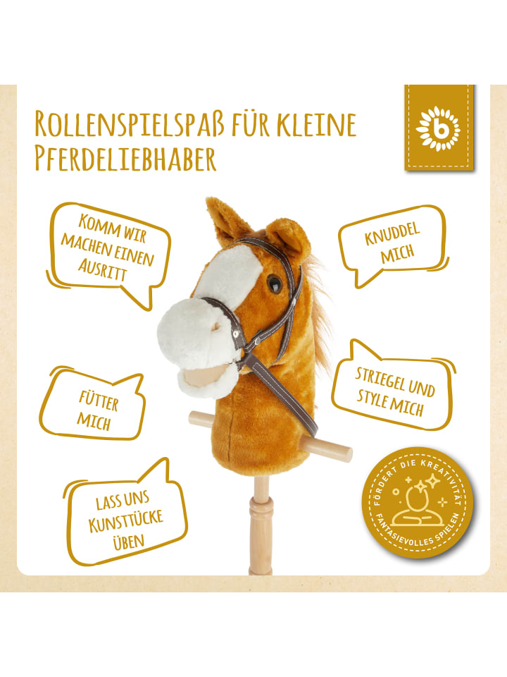 Bieco Spielwaren Steckenpferd Holz Brownie in Braun günstig kaufen onesize