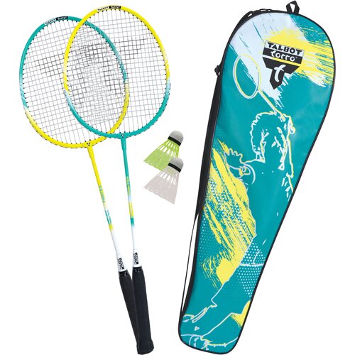 BADMINTONSET TALBOT TORRO PREMIUM BADMINTON-SET 2-FIGHTER, 2 LEICHTE UND HANDLICHE ALU-