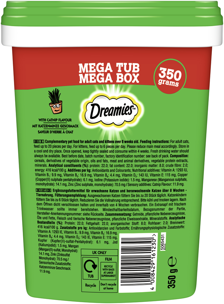 Dreamies Snacks Dreamies Mega Box 350g Katzenminze