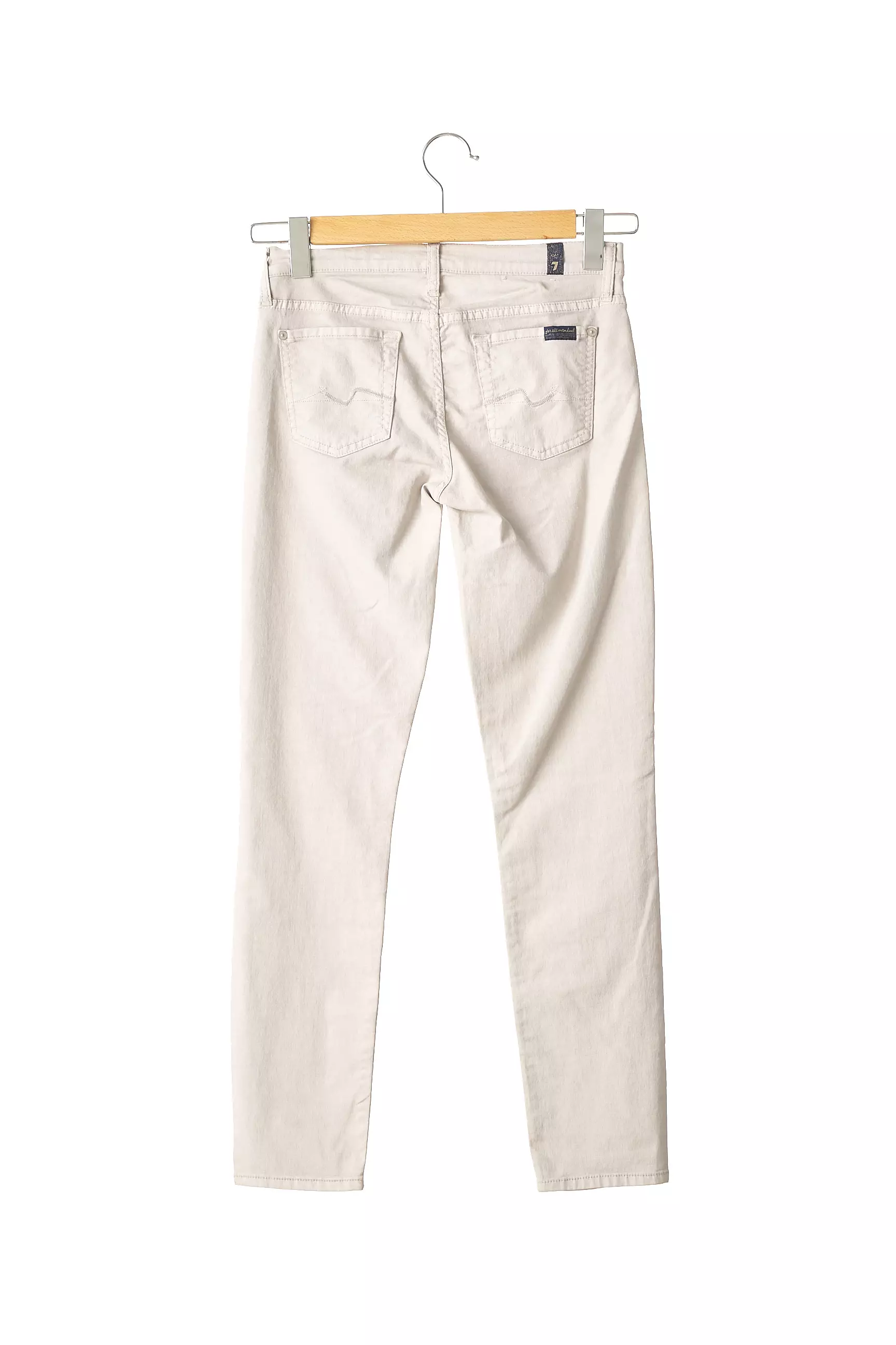 For All Mankind Pantalons Slim Femme couleur gris