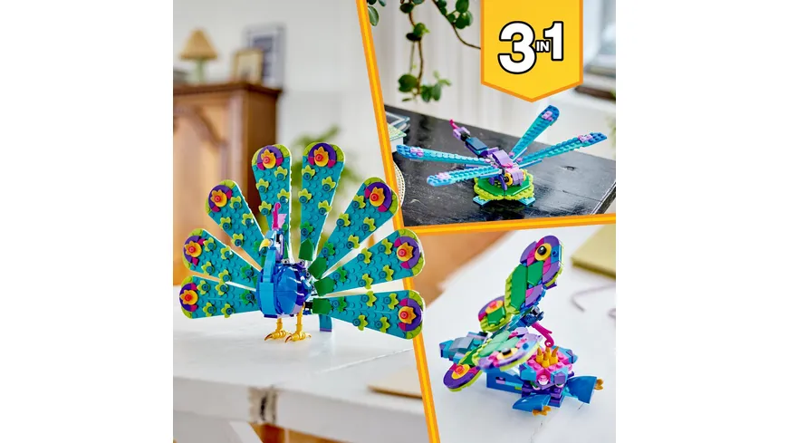 LEGO Creator 3in1 31157 Exotischer Pfau