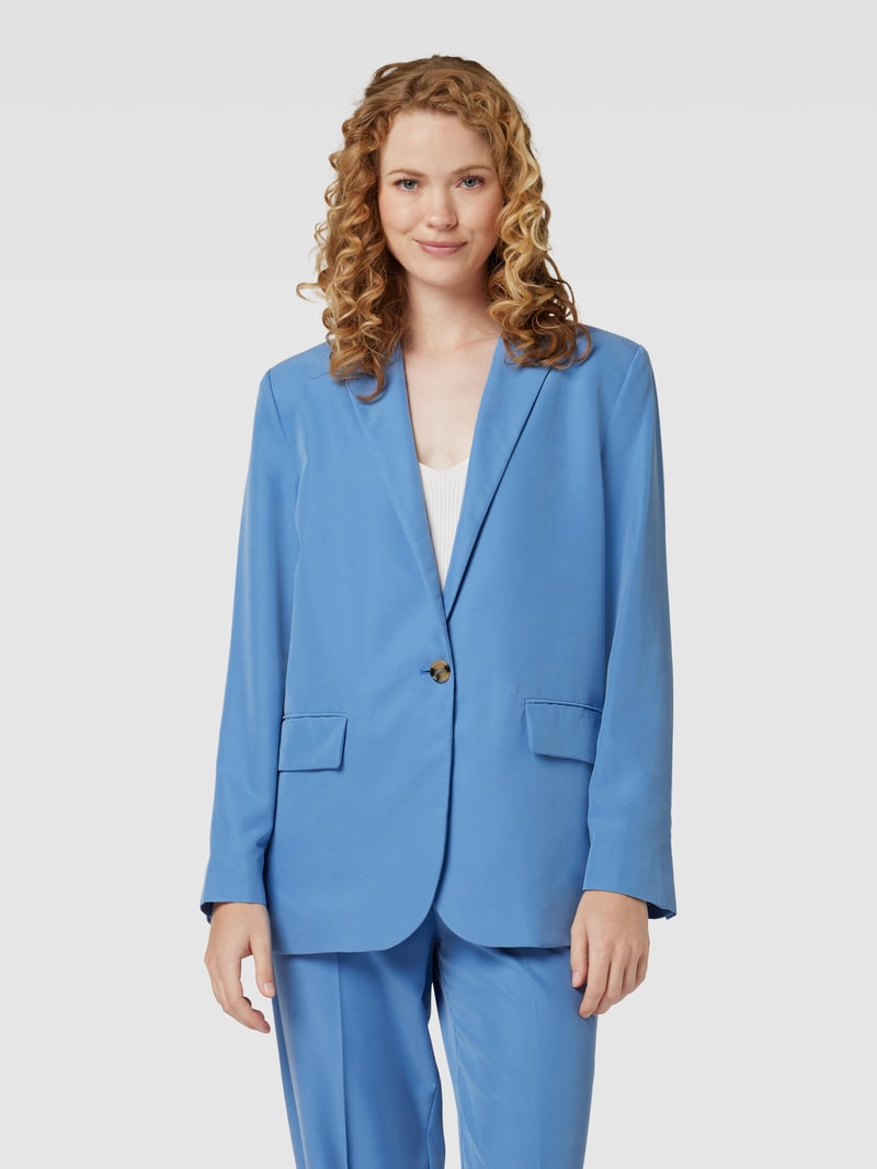 Blazer mit Reverskragen Modell 'MARINA' in bleu