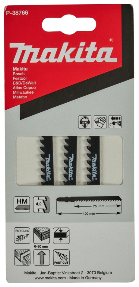 Makita pribor P-38766 list ubodne pile HM 3 dijela