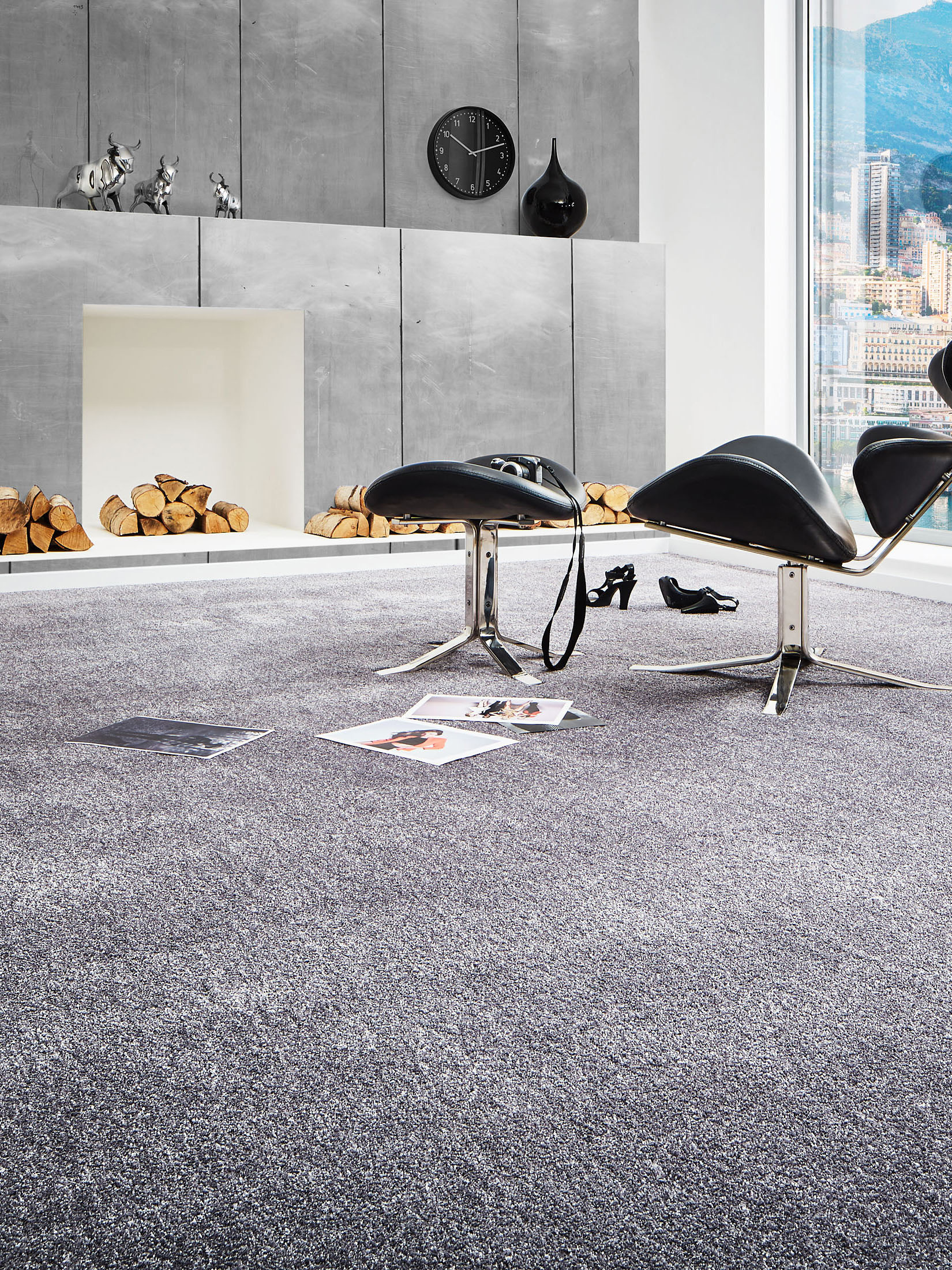 Satin Velours-Teppichboden, Titan