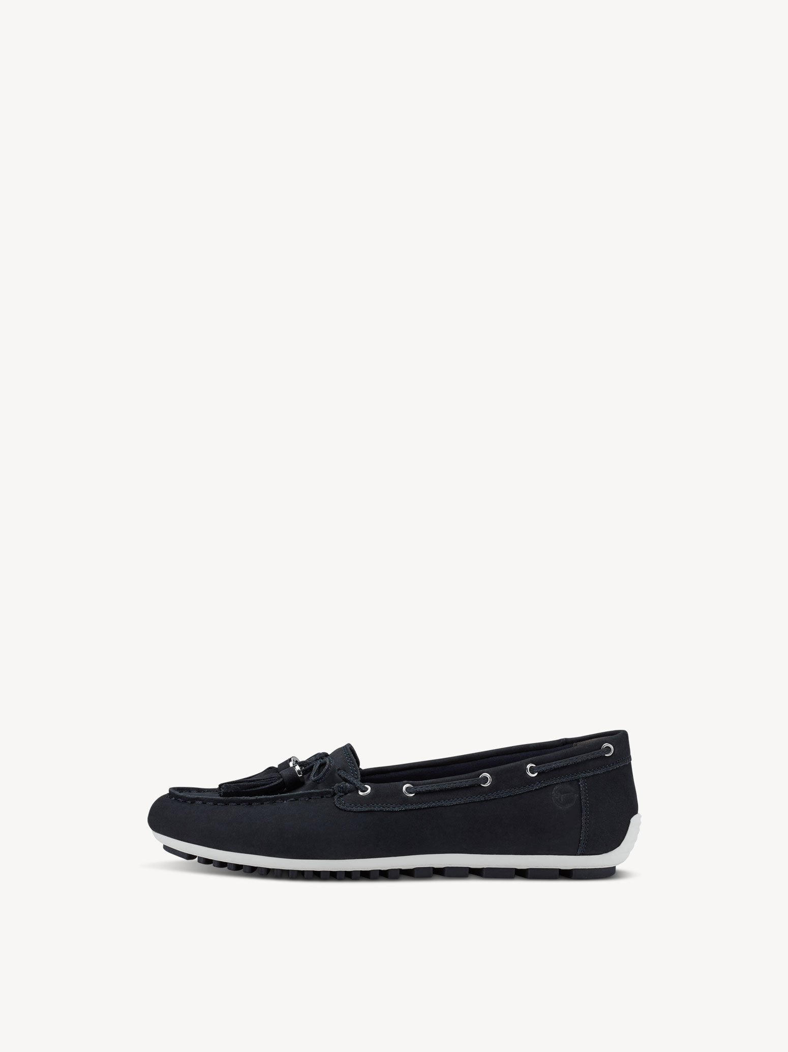 Mocassin en cuir - bleu