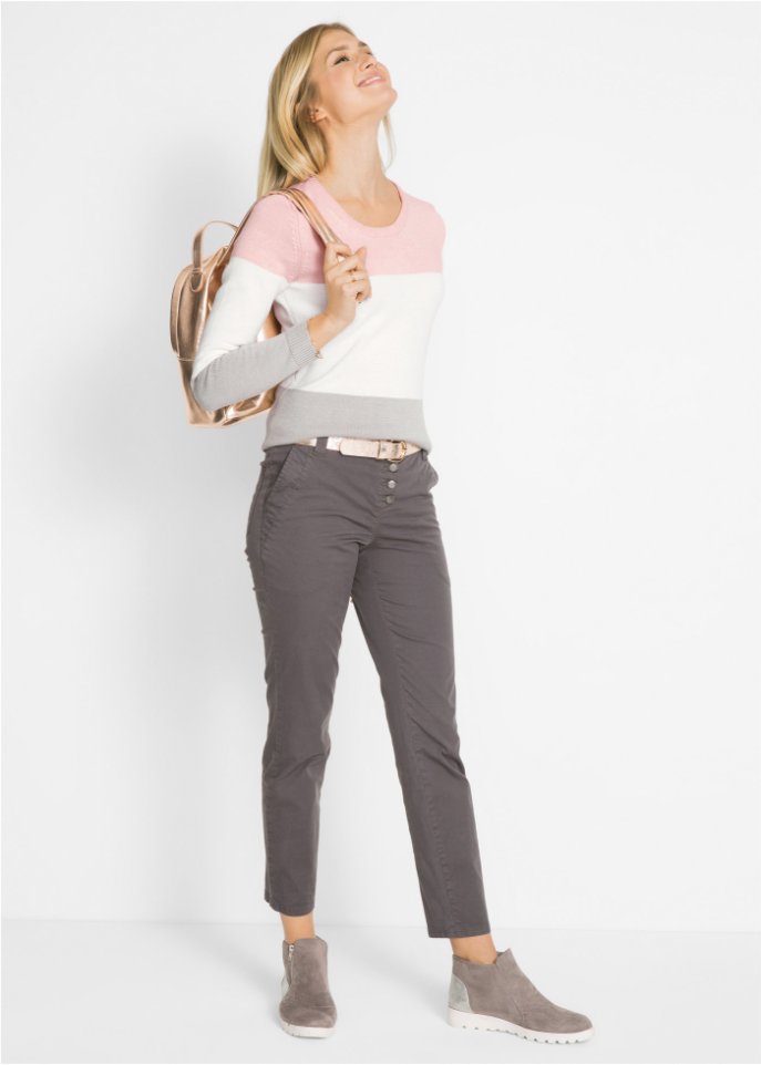 Pullover im Colorblocking-Stil