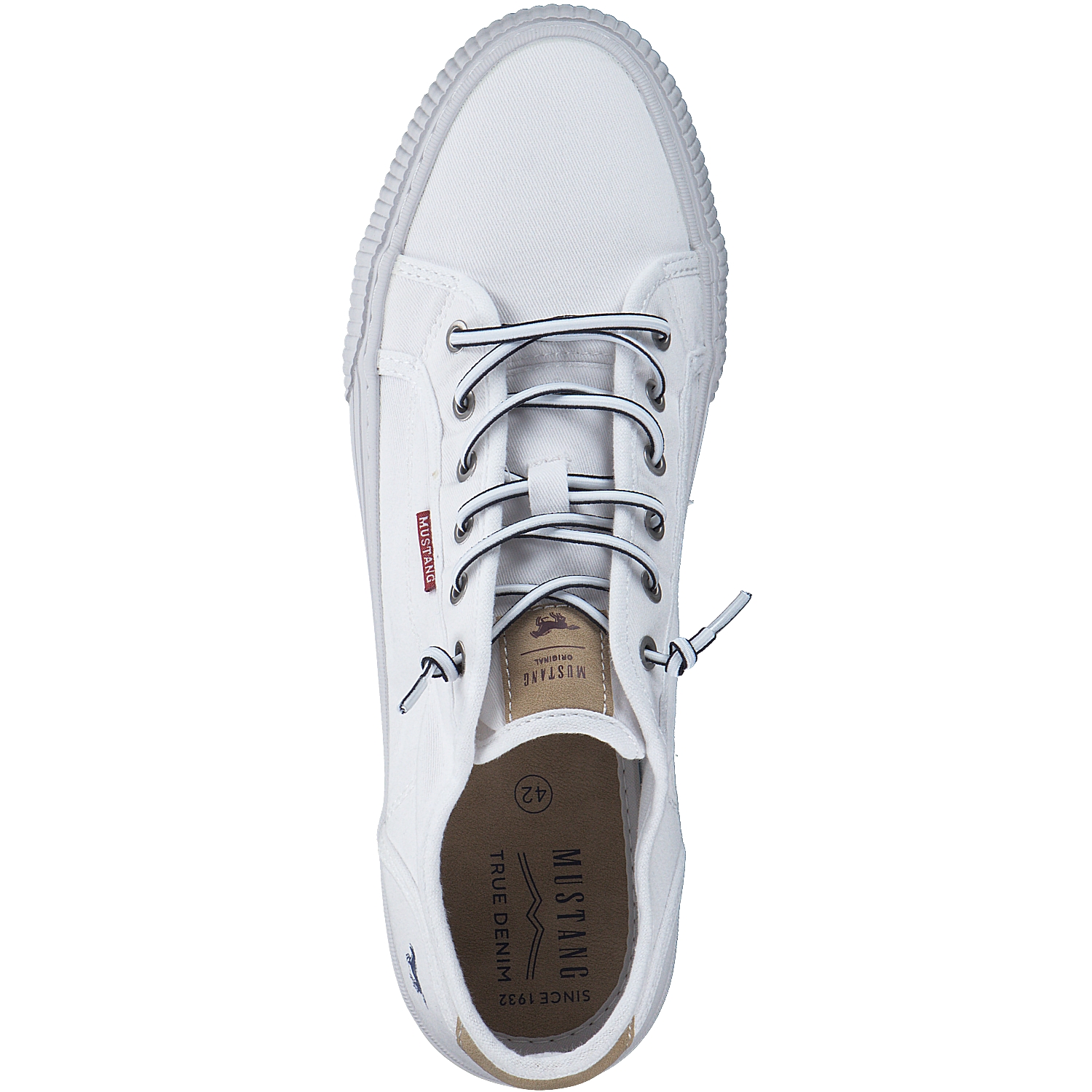 Mustang 1420304, Schnürschuhe, Damen, Weiß