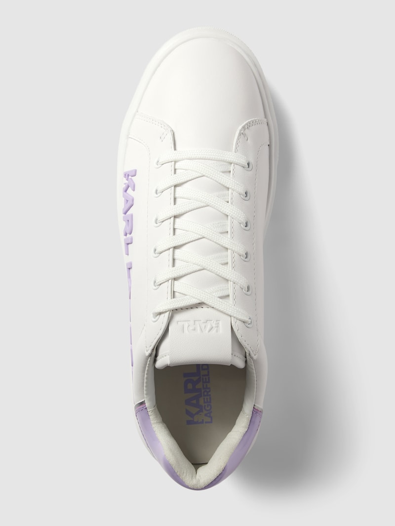 Sneaker mit Label-Design Modell 'MAXI KUP' in weiß