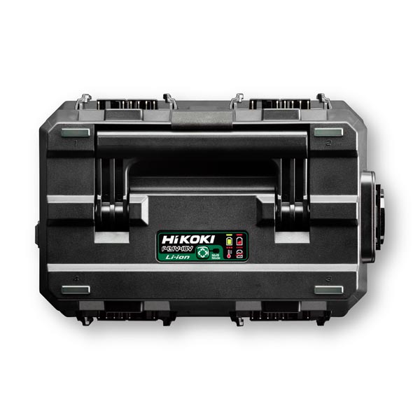 Cargador múltiple HiKOKI Accessories UC18YTSLW0Z de 14,4 V / 18 V / Multivoltaje para 4 baterías