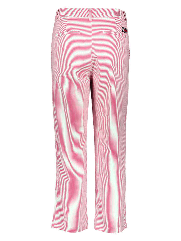Tommy Hilfiger Hose in Rosa/ Weiß günstig kaufen