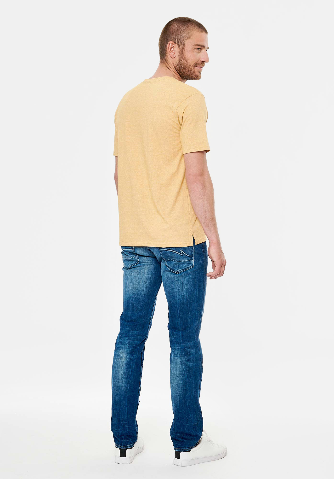 SAVE   T-shirt moutarde homme