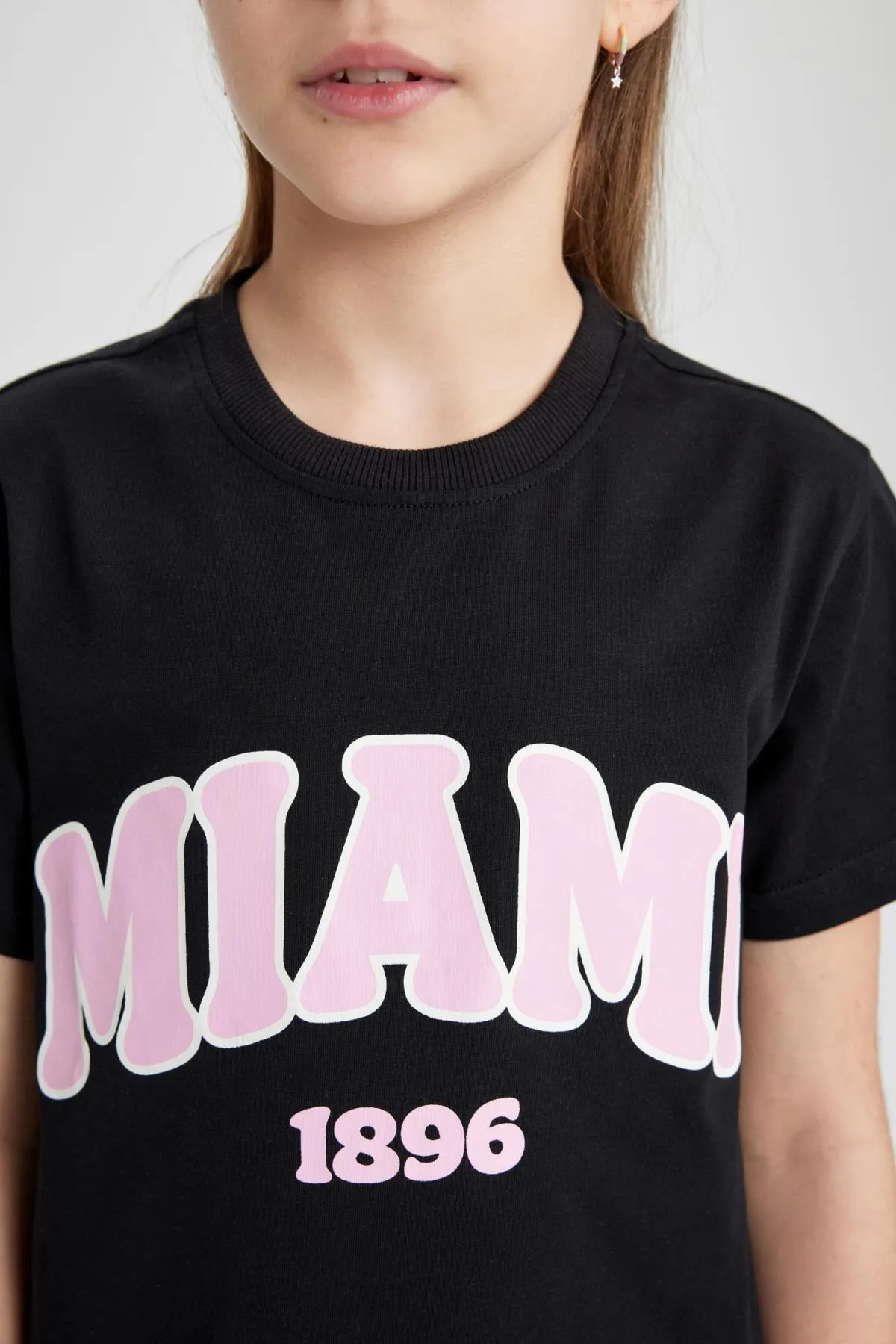 DeFacto  Bedrucktes Kurzarm-T-Shirt für Mädchen B5095A824SM