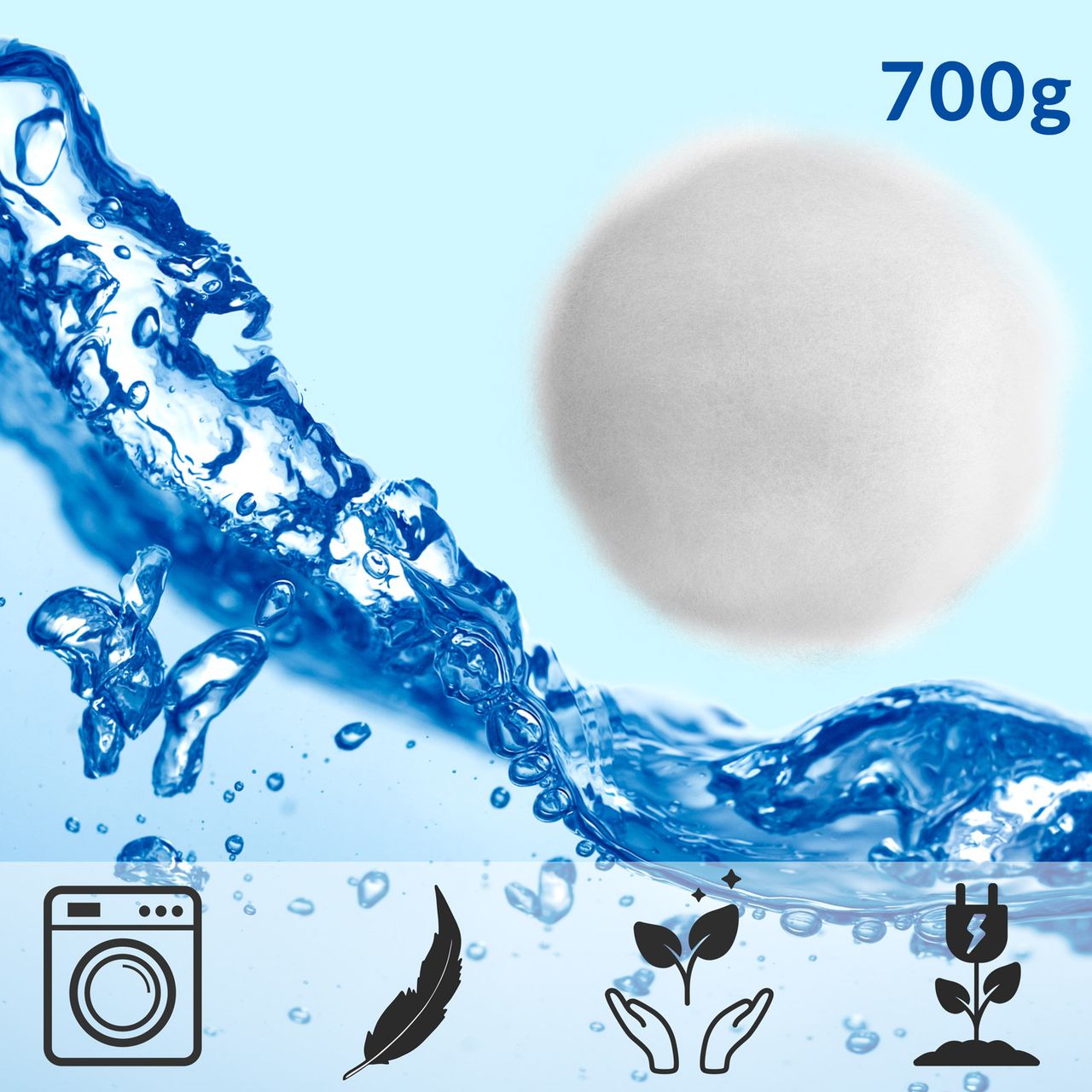 Casaria monzana® Filterbälle für Sandfilterpumpen 700g