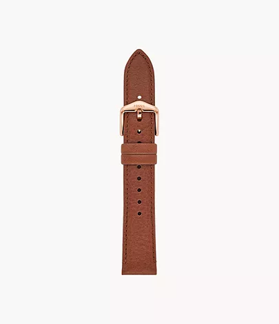 Fossil Band 18 mm LiteHide-Leder mittelbraun