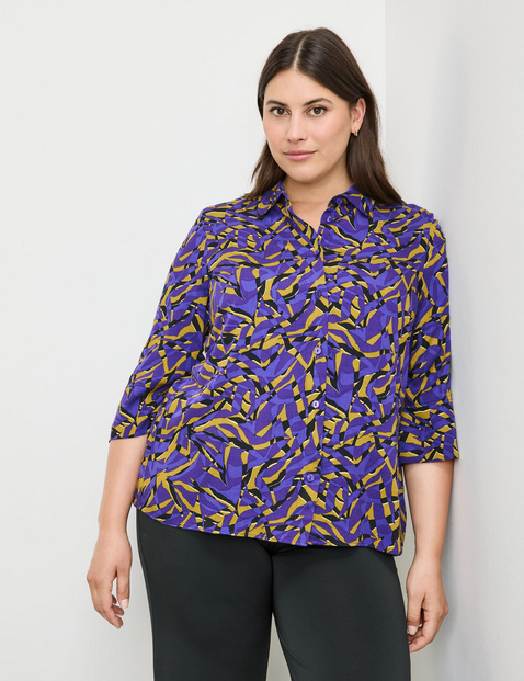 3/4 Arm Bluse mit Allover-Print
