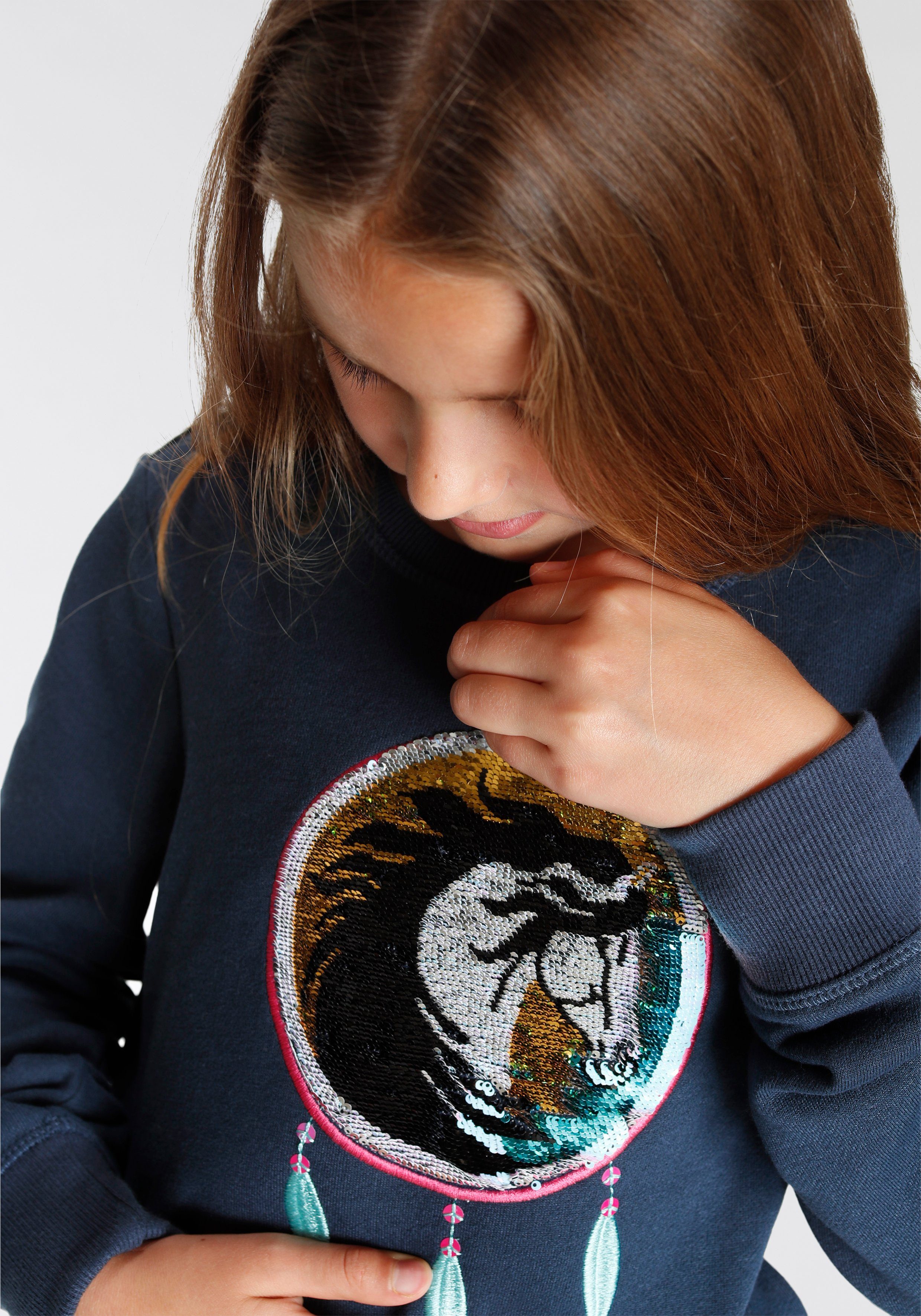 Scout Sweatshirt DREAMCATCHER mit Wendepailletten
