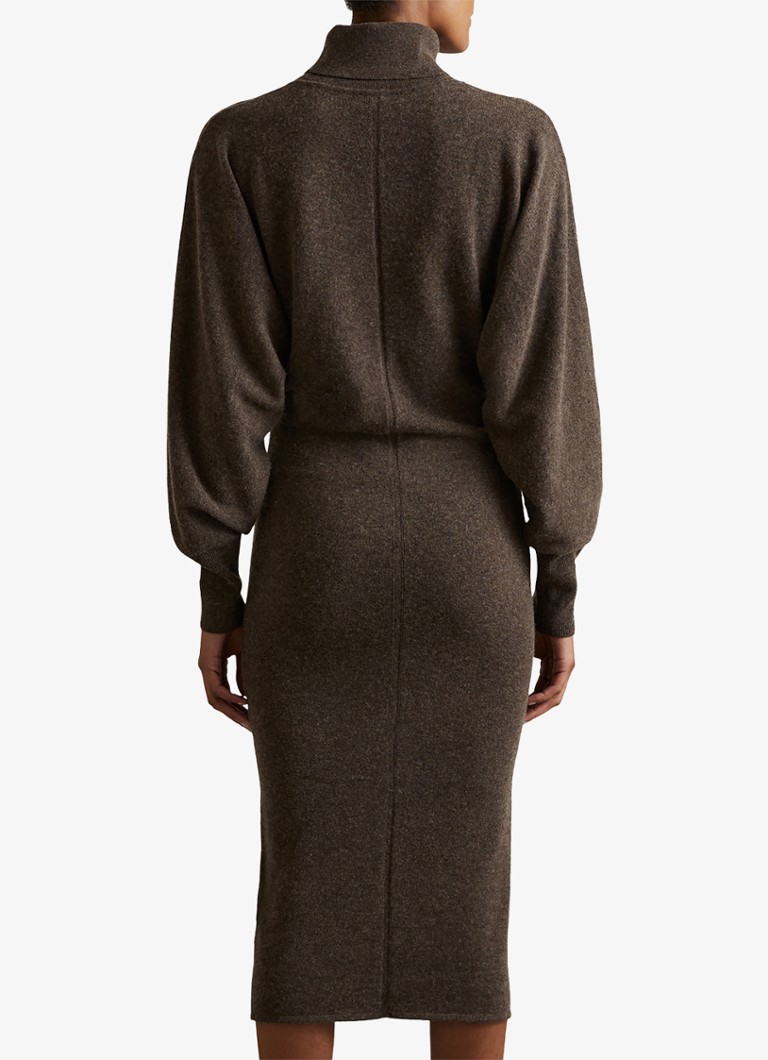 Rochie midi din cașmir și tricotaj fin Reiss Winslet