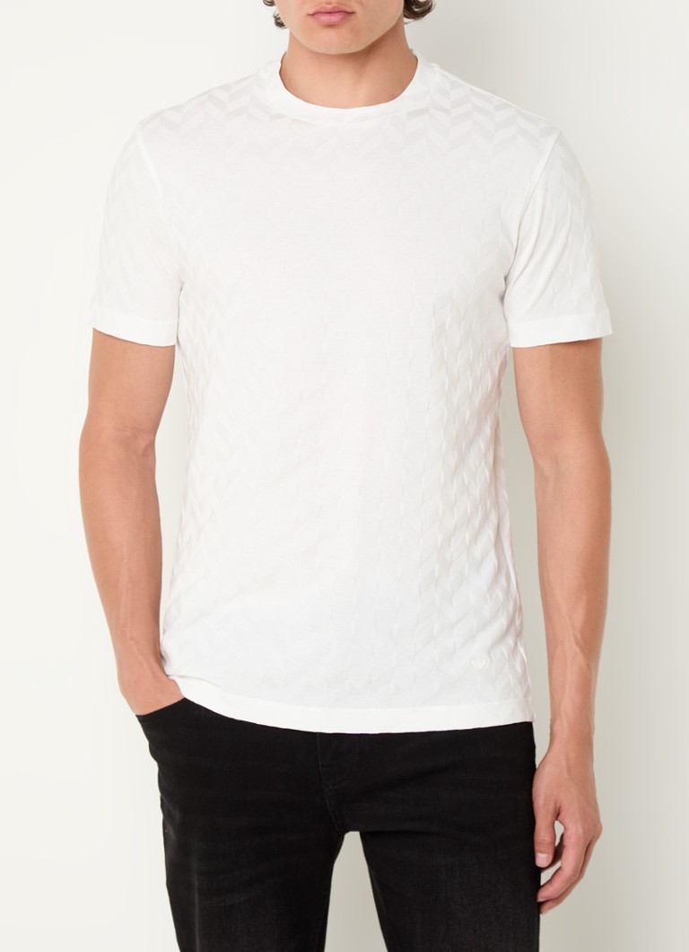 Tricou texturat și elastic Emporio Armani