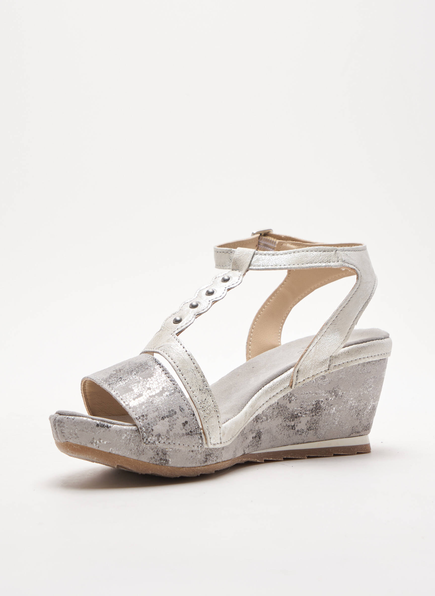 Khrio Sandales Nu Pieds Femme couleur gris