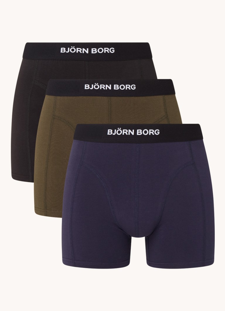 Confezione da 3 boxer Björn Borg Premium in cotone biologico