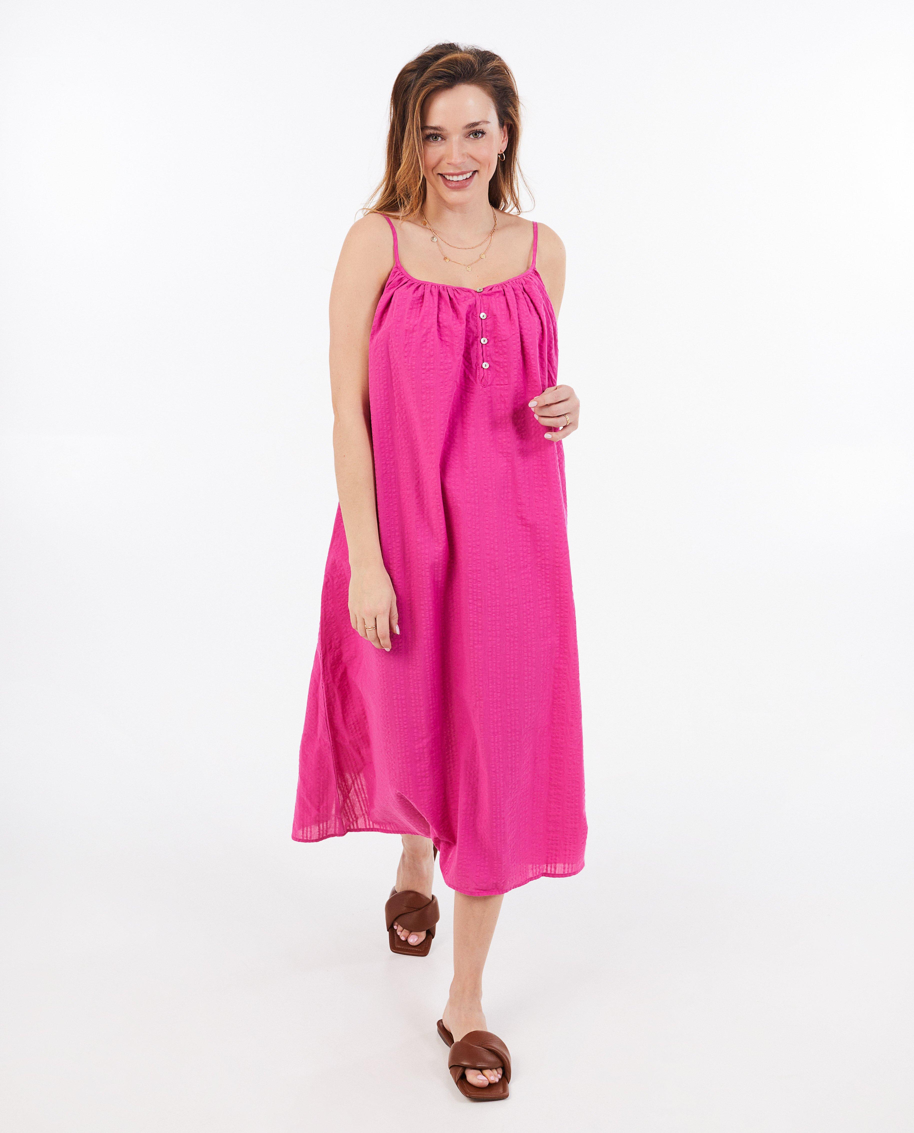 Rochie roz Dina Tersago cu roz texturat