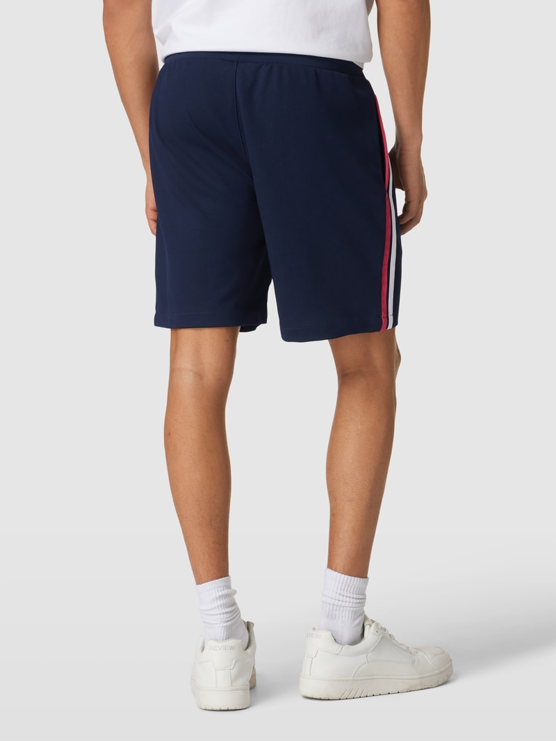 Sweatshorts mit Label-Stitching Modell 'DAMARINDO' in marineblau