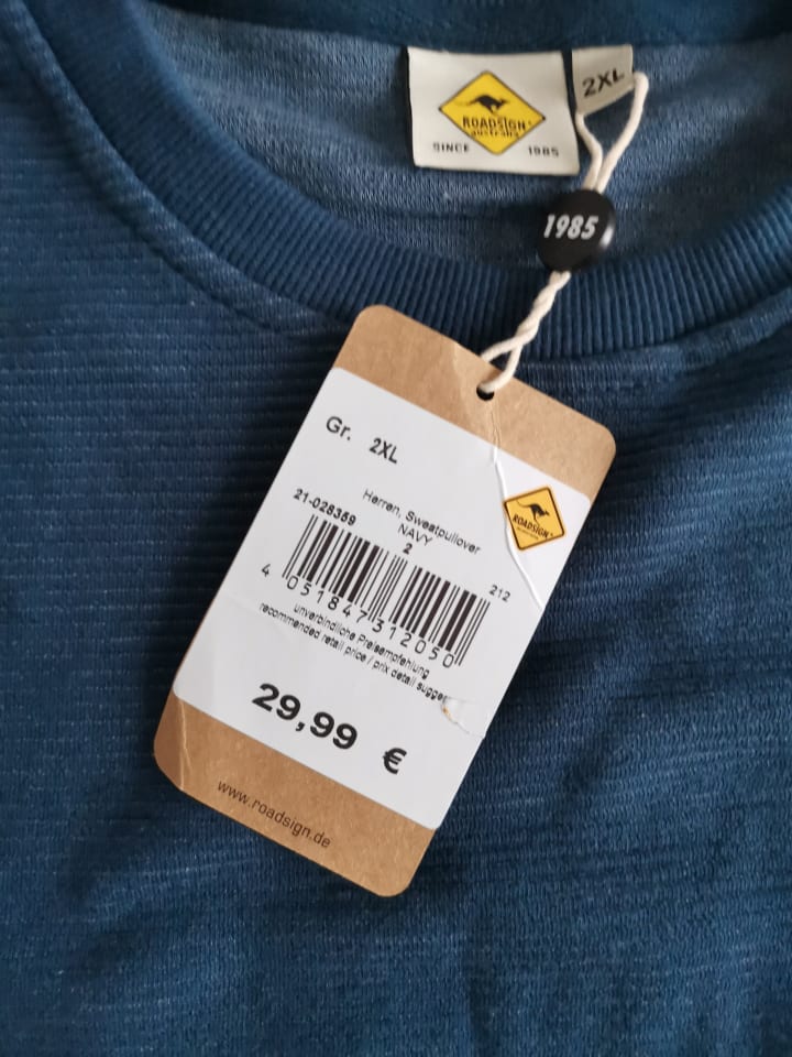 Roadsign Roadsign Sweatshirt Pullover in dunkelblau XXL 2XL navy günstig kaufen XXL