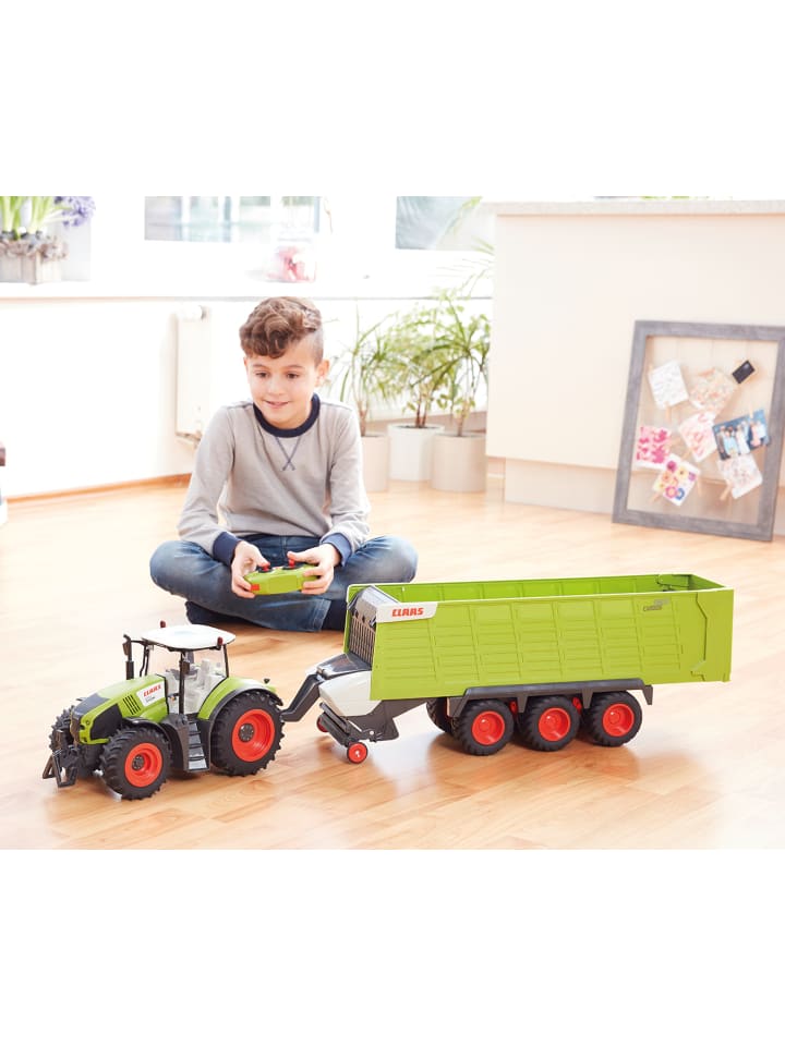 Happy People Ferngesteuerter Traktor Claas  Axion 870   Anhänger Cargos 9600 in grün günstig kaufen onesize