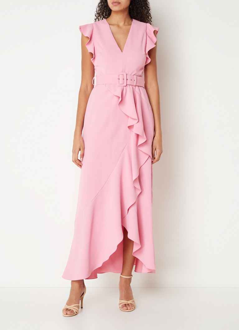 Rochie-tunică lungă Phase Eight Phoebe cu curea și volane