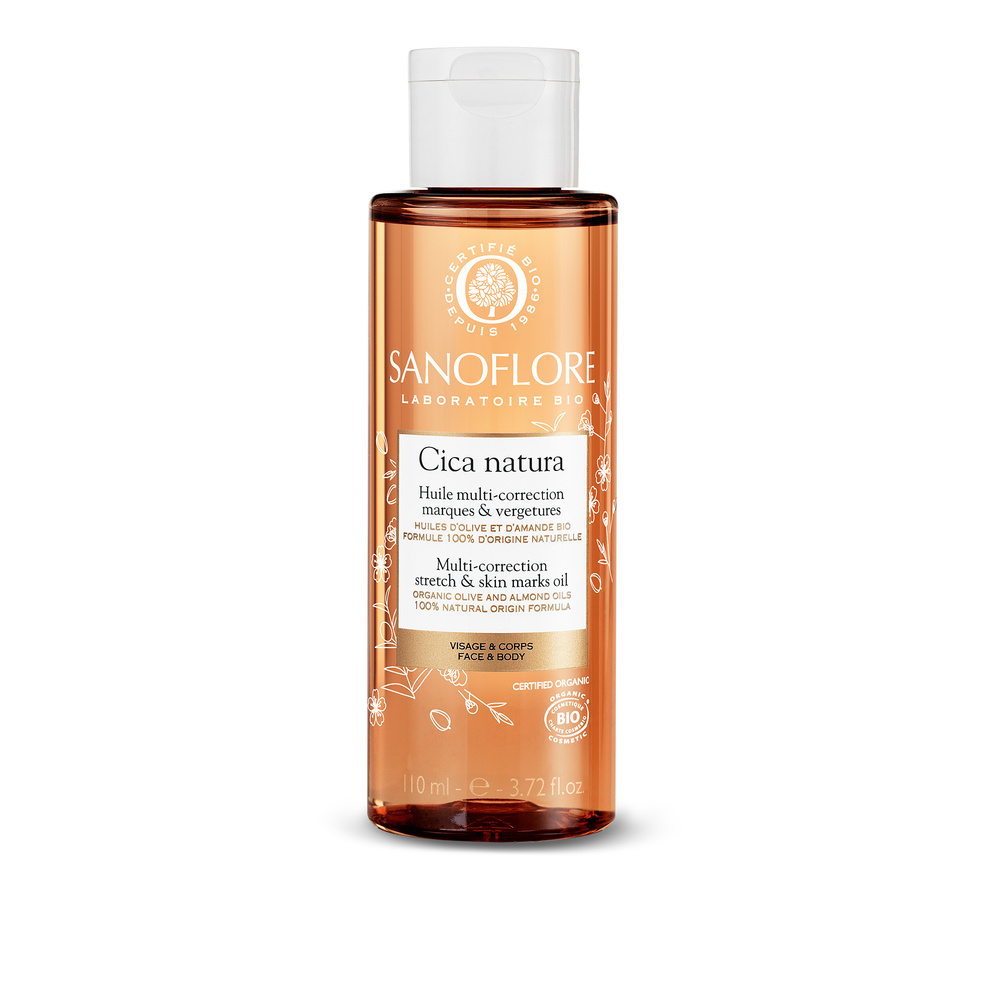 Sanoflore Cica Natura Huile corps anti-vergetures à l'Amande douce certifiée Bio