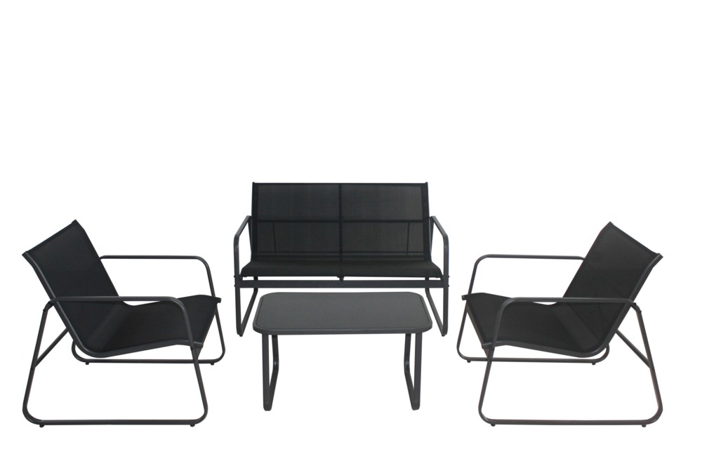 Powertec Garden Garten-Set 4tlg. schwarz