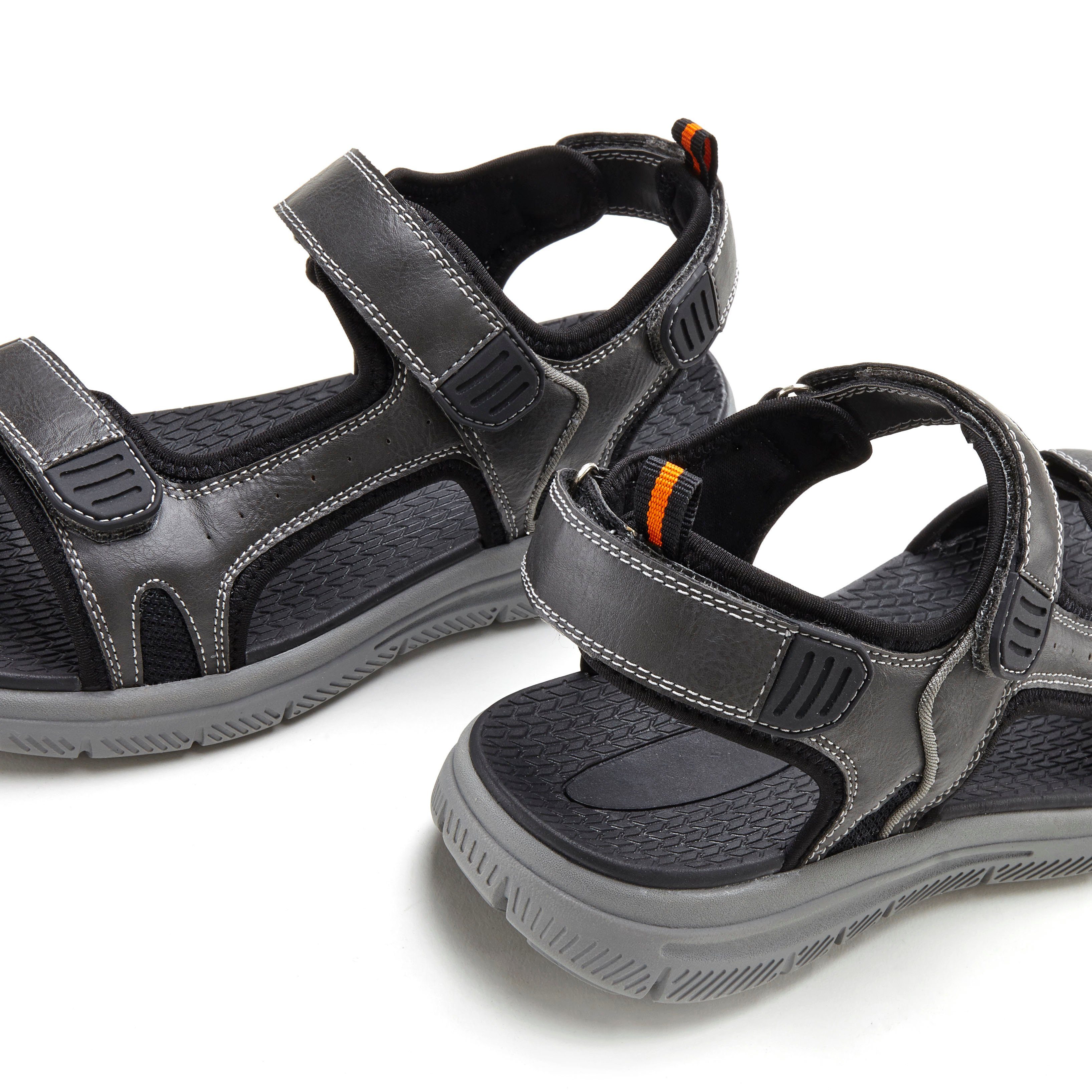 AUTHENTIC LE JOGGER Trekkingsandale Sandale, Freizeitschuh, Herrensandale mit Klettverschlüssen VEGAN