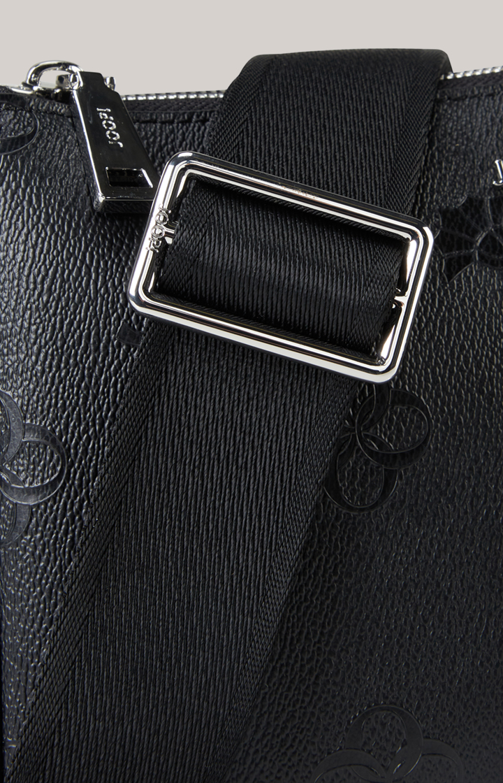 Schultertasche Decoro Stampa Jasmina in Schwarz